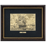  /25*32см Офорт черно-белый "Морской пейзаж 3" 