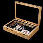 0048427/32*20см -ВОЛК Кар.береза НАБОР ДЛЯ ЧИСТКИ РУЖЕЙ "ВОЛК" 