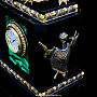 Часы каминные "Георгий Победоносец", фотография 4. Интернет-магазин ЛАВКА ПОДАРКОВ