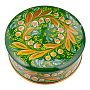 Деревянная круглая шкатулка с росписью "Ландыш". Хохлома, фотография 4. Интернет-магазин ЛАВКА ПОДАРКОВ