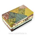 0012914 Нат.камень Шкатулка "МОЗАИКА" (2095)