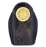 0019016 Обсидиан КАРАНДАШНИЦА С ЧАСАМИ выс. 10-11см