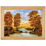 Картина янтарная "Пейзаж №27" 21х15 см