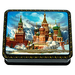200415 ШКАТУЛКА с росписью "МОСКВА"11*9*3,5 см 