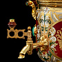 Позолоченный самовар с набором на 4 персоны "Малахит". Златоуст, фотография 8. Интернет-магазин ЛАВКА ПОДАРКОВ