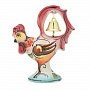 Статуэтка "Петушок с колокольчиком". Гжель в цвете, фотография 1. Интернет-магазин ЛАВКА ПОДАРКОВ