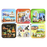 0022750/0101 Сувенир КОСТЕРСЫ, подставки под горячее "Москва" в ассортименте 