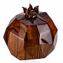 Скульптура из дерева с янтарем "Гранат", фотография 2. Интернет-магазин ЛАВКА ПОДАРКОВ