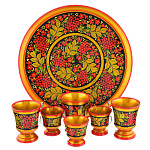 0021746 Хохлома Набор д/вина  7пр.(в/кат) 64320000007