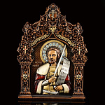 0060538 Икона "Александр Невский" артикул 1.34.25.6