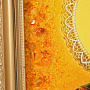 Картина-икона янтарная "Сергий Радонежский", фотография 3. Интернет-магазин ЛАВКА ПОДАРКОВ