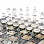 Шахматный ларец с натуральным перламутром и фигурами из хрусталя, фотография 7. Интернет-магазин ЛАВКА ПОДАРКОВ