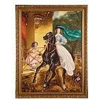 Картина янтарная "Всадница" 60х80 см
