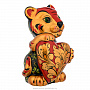 Статуэтка "Тигр с сердцем". Хохлома, фотография 2. Интернет-магазин ЛАВКА ПОДАРКОВ