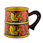 Кружка с росписью. Хохлома, фотография 1. Интернет-магазин ЛАВКА ПОДАРКОВ