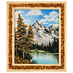 0076395/18*21см (15*18см)  Картина (янтарная крошка)  "ПЕЙЗАЖ" № 8 малая 