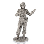 Оловянный солдатик миниатюра "Офицер танковых частей Вермахта"