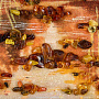 Картина янтарная "Осенний лес" 78х58 см, фотография 5. Интернет-магазин ЛАВКА ПОДАРКОВ