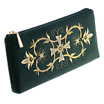 -2090000012101 Очечник тк.бархат Мод 249-1 Рис 428 А разм 10*19*2 /тк.бархат т-зеленый /4.23.
