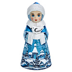 0015641 Скульптура из дерева "Снегурочка " храм голубая 19 см
