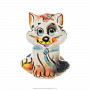 Статуэтка "Кот в галстуке". Гжель, фотография 7. Интернет-магазин ЛАВКА ПОДАРКОВ