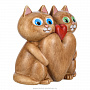 Статуэтка "Коты - я люблю больше", фотография 2. Интернет-магазин ЛАВКА ПОДАРКОВ
