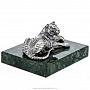 Статуэтка из серебра 925* на каменной подставке "Лежащий тигр", фотография 4. Интернет-магазин ЛАВКА ПОДАРКОВ