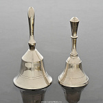 0017818/№3 -4*8см Бронза КОЛОКОЛЬЧИК золочение."Классический" №3 с мет.ручкой в ассортименте