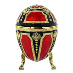 Традиции ФАБЕРЖЕ Сувенир ЯЙЦО пасх.муз."Десять орлов" РС-1301-11