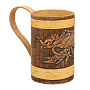 Пивная кружка из бересты "Рак", фотография 1. Интернет-магазин ЛАВКА ПОДАРКОВ