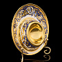 Подставка под яйцо с позолотой и эмалью. Златоуст, фотография 4. Интернет-магазин ЛАВКА ПОДАРКОВ