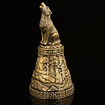 0019202 Бронза Колокол "Волк" 3,9*3,9*6,9см (93460)