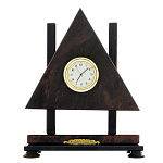 0054611/18*20*6см  Обсидиан Часы "Домик" 