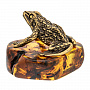 Статуэтка с янтарем "Болотная жаба", фотография 4. Интернет-магазин ЛАВКА ПОДАРКОВ