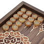 Нарды-шашки деревянные маркетри "Султан" 49х25 см, фотография 5. Интернет-магазин ЛАВКА ПОДАРКОВ