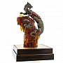 Скульптура из янтаря и бронзы "Китайский дракон на скале", фотография 13. Интернет-магазин ЛАВКА ПОДАРКОВ
