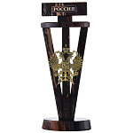 0060077 Сувенир"Герб/Россия", Обсидиан