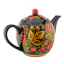 Чайник заварочный 700 мл "Ягодки". Хохлома, фотография 3. Интернет-магазин ЛАВКА ПОДАРКОВ