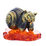 0045707/1799 Сувенир Кот в панцире Сувенир (коньячный)