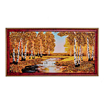 Картина янтарная "Березки" 60х29 см
