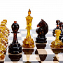 Шахматный ларец с янтарными фигурами 48х48 см, фотография 4. Интернет-магазин ЛАВКА ПОДАРКОВ
