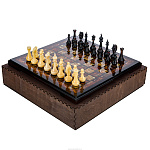 Шахматы с фигурами из янтаря "Жемчужина Балтики" 43х43 см