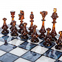 Шахматы с перламутром и янтарными фигурами 45х45 см, фотография 2. Интернет-магазин ЛАВКА ПОДАРКОВ