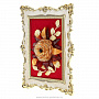 Настольное янтарное панно "Открытка с цветами" 24х18 см, фотография 2. Интернет-магазин ЛАВКА ПОДАРКОВ