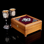 02005/НБ/М Набор Кубков "Императорский" 2шт СЕРЕБРЕНИЕ в П/У