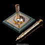 Ручка подарочная на подставке из камня. Златоуст, фотография 2. Интернет-магазин ЛАВКА ПОДАРКОВ