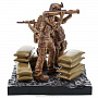 Деревянная резная скульптура "Солдаты ССО". Высота 53 см, фотография 4. Интернет-магазин ЛАВКА ПОДАРКОВ