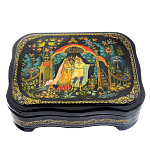  /16*12*4см Художественная роспись Шкатулка из серии "Сказки"фигурная  /180