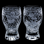 0038495 СТОПКА М-5542  "ГЕРБ" с гравировкой  8*4,5см 50гр