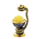 0045553/316 Сувенир Змейка добрая Сувенир (белый)